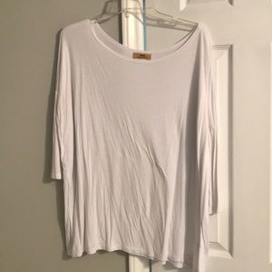 Size Small Piko long sleeve top in white